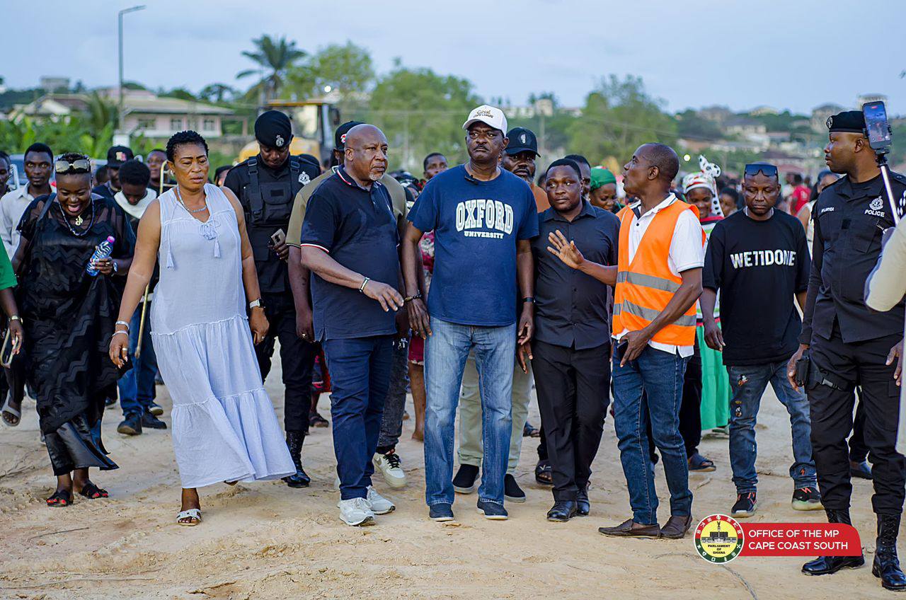 Mayor Arthur and MP Ricketts-Hagan Inspect Site for Cape Coast 24-Hour Economy Market Project