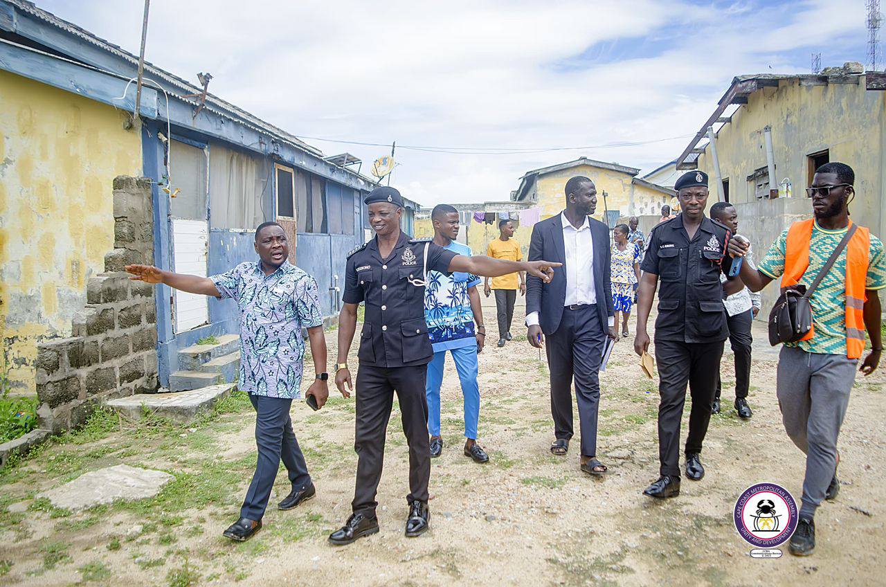 Mayor Visits Cape Coast Metro Police Station to Assess Infrastructure Needs