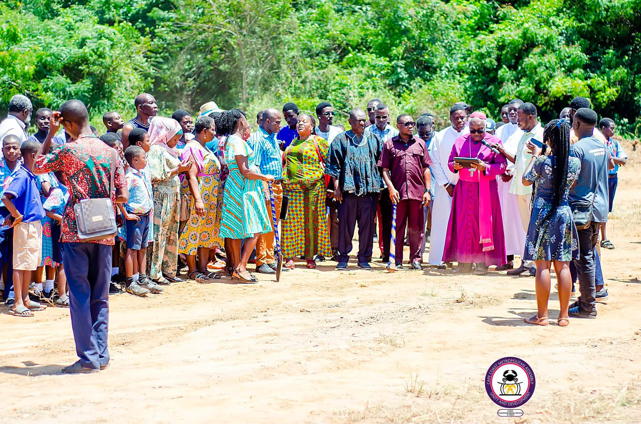 Cape Coast MCE Cuts Sod for New Classroom Blocks at Christ Church Anglican Basic School