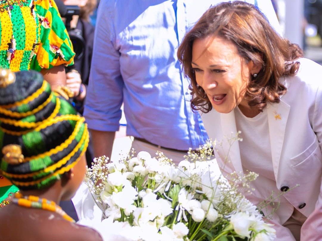 Kamala Harris visits the historic city of Cape Coast